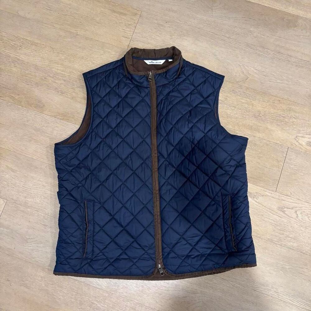 Peter-millar Men's Navy and Blue Gilet